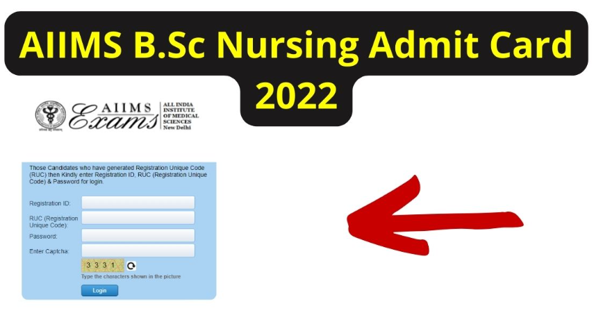 AIIMS B.Sc Nursing Post Basic Admit Card 2022-Download Link, Hall Ticket