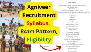 Agniveer Recruitment 2022 Syllabus, Exam Pattern, Eligibility
