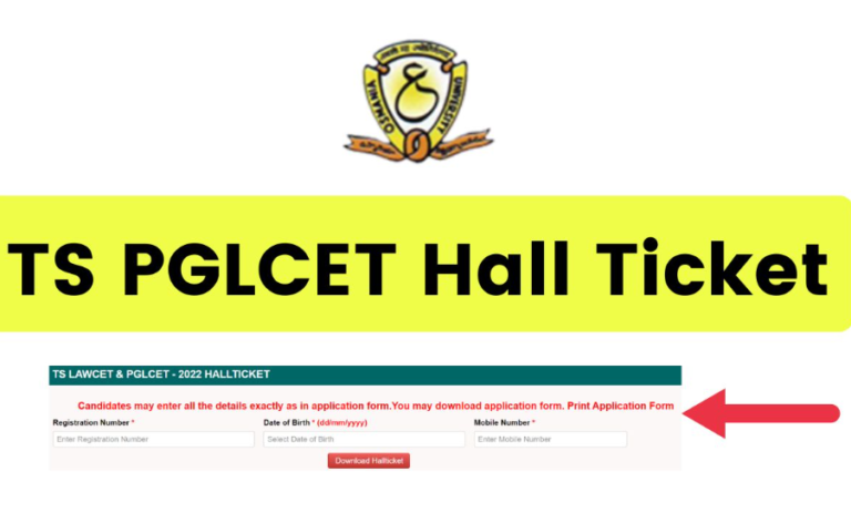 TS PGLCET Hall Ticket 2022 (Released) lawcet.tsche.ac.in Admit Card
